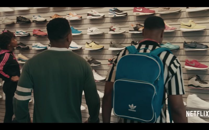 Nike Sneakers and Adidas Backpack in Sneakerheads Season 1 (2020) (Image 1)