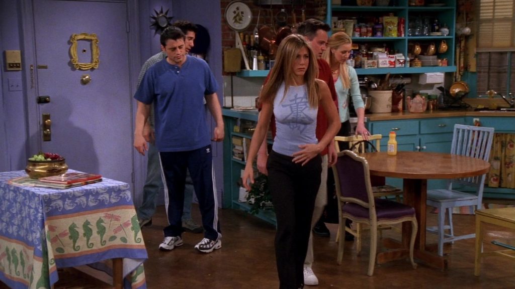 Nike Sneakers and Adidas Trousers Worn by Matt LeBlanc (Joey Tribbiani) in Friends Season 5 Episode 21 “The One With the Ball” (1999) (Image 3)