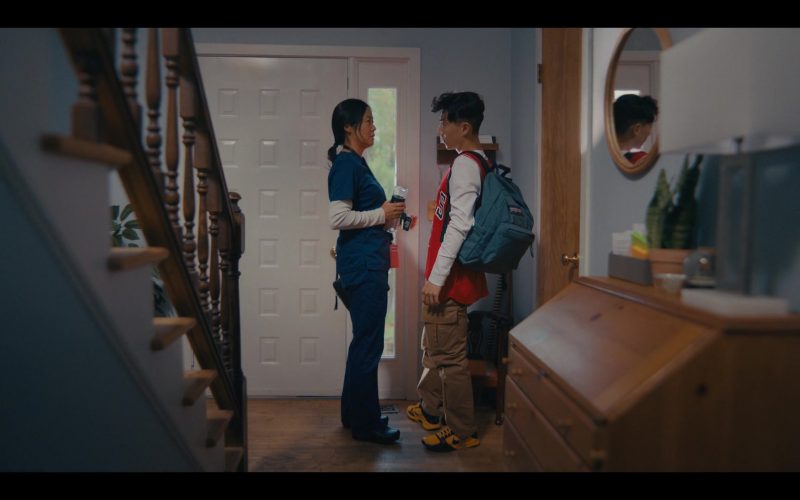 Nike Sneakers and JanSport Backpack of Bloom Li in Chang Can Dunk (2023) (Image 1)