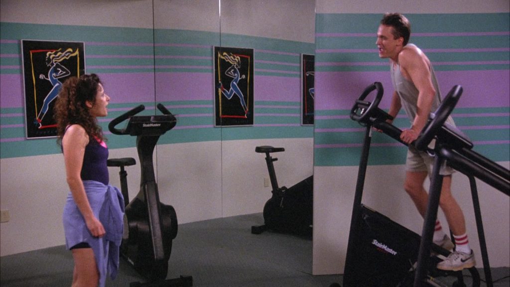 Nike Sneakers and StairMaster in Seinfeld Season 6 Episode 19 “The Jimmy” (1995) (Image 1)