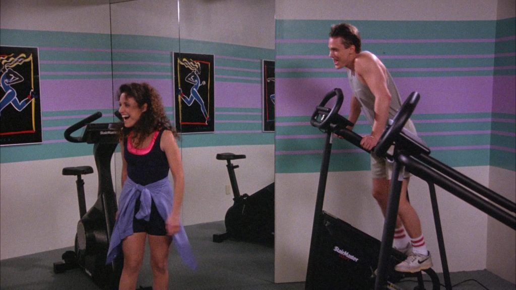 Nike Sneakers and StairMaster in Seinfeld Season 6 Episode 19 “The Jimmy” (1995) (Image 2)