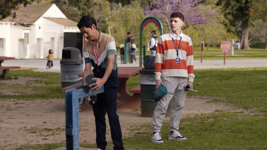 Nike Sneakers in Abbott Elementary S03E13 “Smith Playground” (2024) (Image 15)