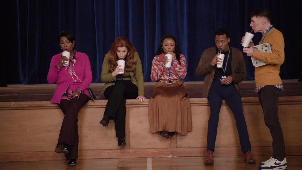 Nike Sneakers in Abbott Elementary S04E06 “The Deli” (2024) (Image 12)