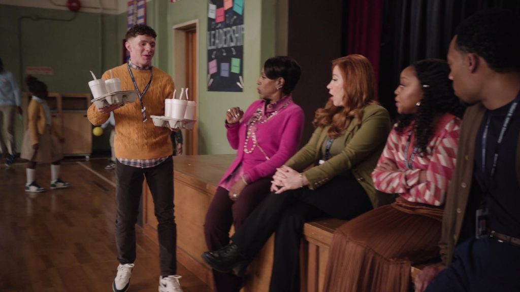 Nike Sneakers in Abbott Elementary S04E06 “The Deli” (2024) (Image 18)