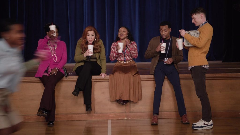 Nike Sneakers in Abbott Elementary S04E06 “The Deli” (2024) (Image 20)