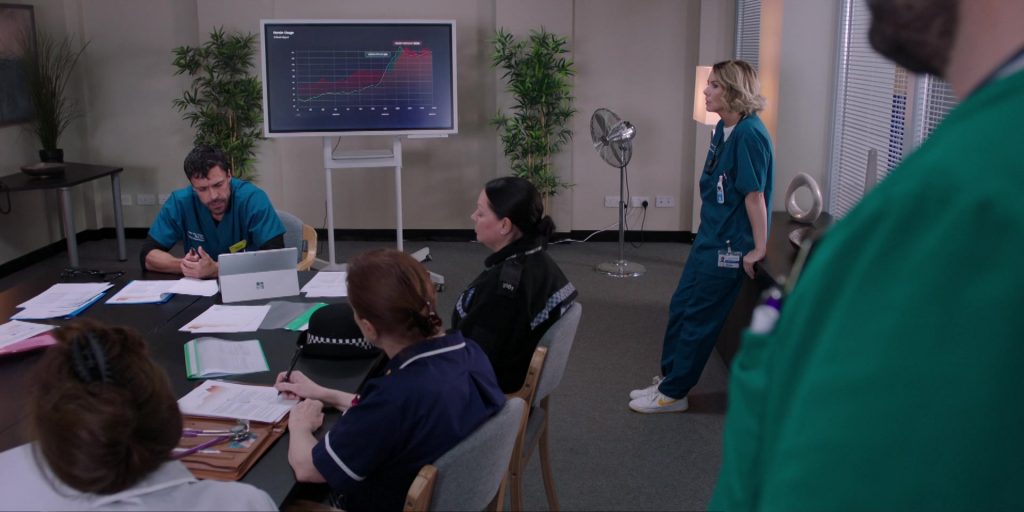 Nike Sneakers in Casualty S39E33 “Supply and Demand – Episode 3” (2025) (Image 1)
