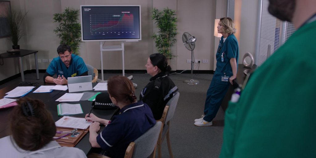 Nike Sneakers in Casualty S39E33 “Supply and Demand – Episode 3” (2025) (Image 2)