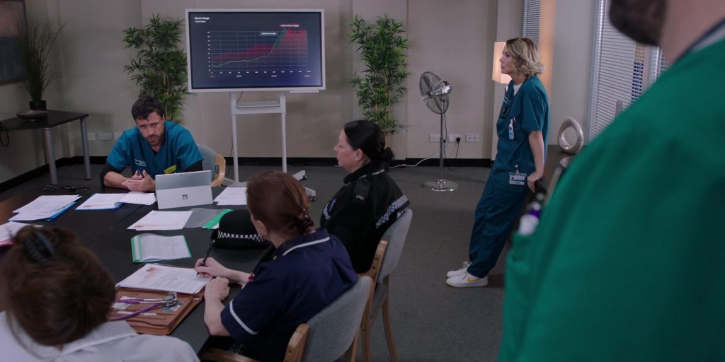 Nike Sneakers in Casualty S39E33 “Supply and Demand – Episode 3” (2025) (Image 3)