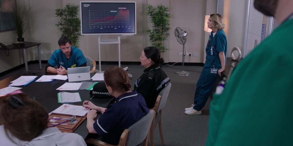 Nike Sneakers in Casualty S39E33 “Supply and Demand – Episode 3” (2025) (Image 4)