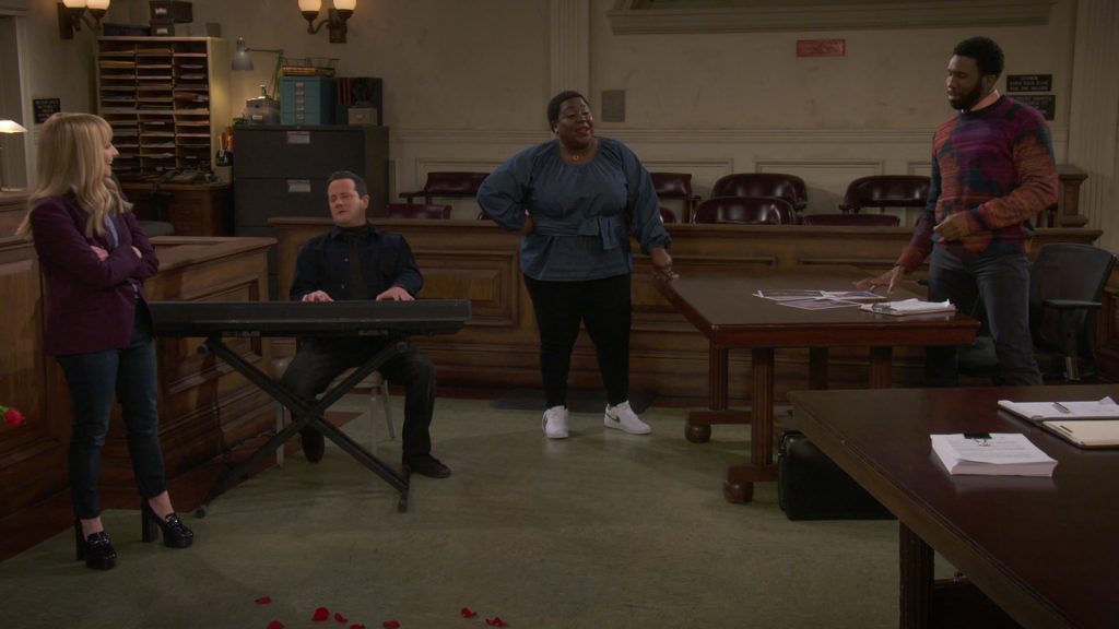 Nike Sneakers in Night Court S03E12 “A Little Night Court Music” (2025) (Image 4)