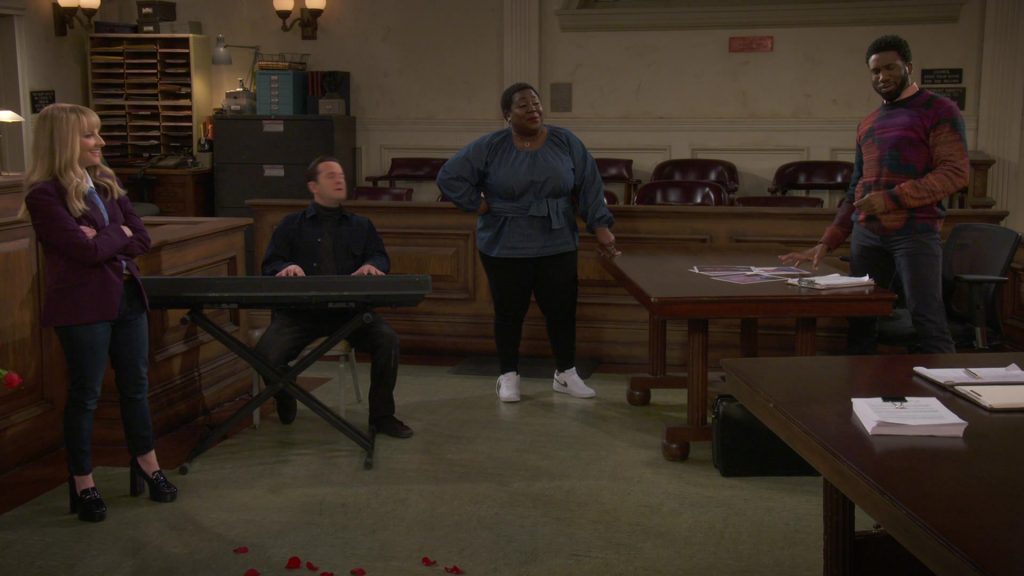 Nike Sneakers in Night Court S03E12 “A Little Night Court Music” (2025) (Image 5)