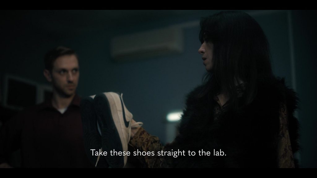 Nike Sneakers in The Twisted Tale of Amanda Knox S01E05 “Mr. Nobody” (2025) (Image 11)