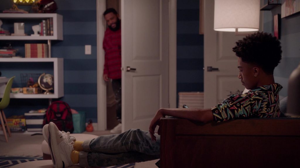 Nike Sneakers of Actor Miles Brown as Jack Johnson in Black-ish S07E15 “Jack's First Stand” (2021) (Image 1)