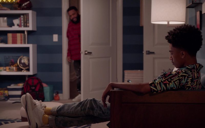 Nike Sneakers of Actor Miles Brown as Jack Johnson in Black-ish S07E15 “Jack's First Stand” (2021) (Image 1)