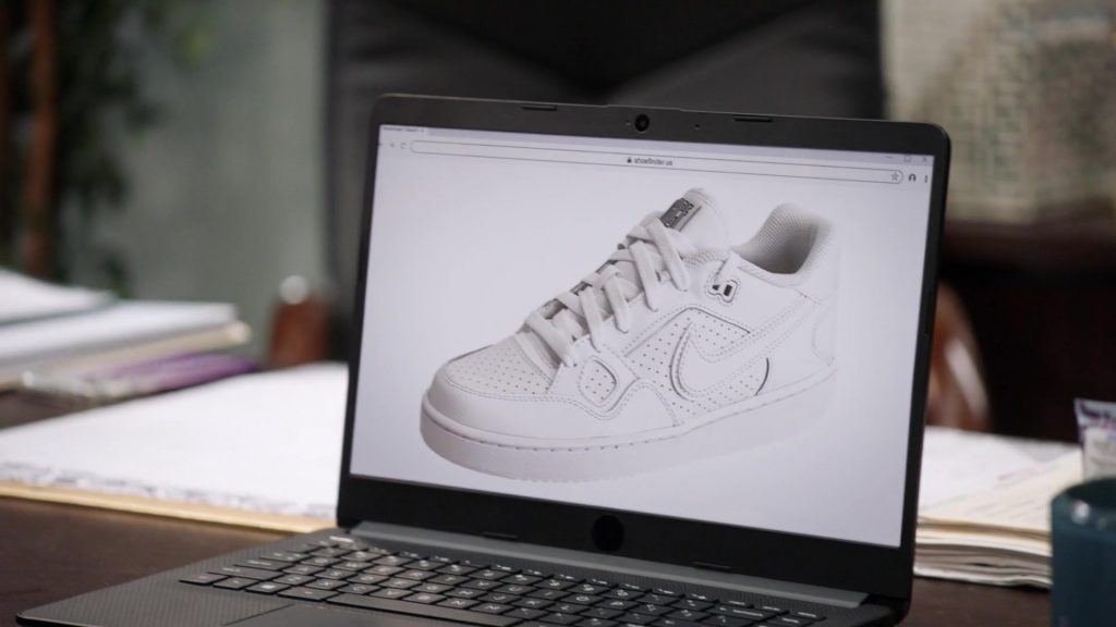 Nike Son Of Force Low White Sneakers in Abbott Elementary S01E11 “Desking” (2022) (Image 1)