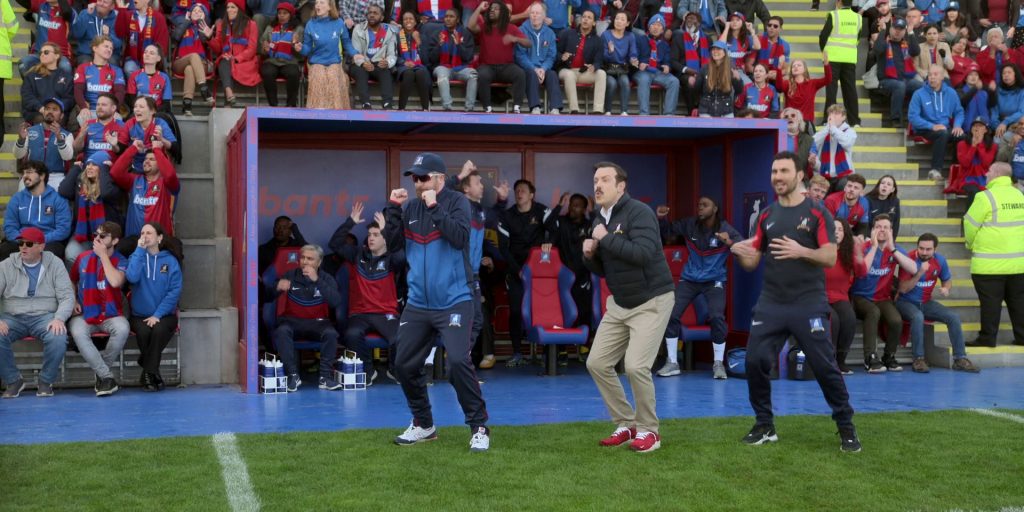 Nike Sportswear, New Balance and Nike Sneakers in Ted Lasso S03E12 “So Long, Farewell” (2023) (Image 1)