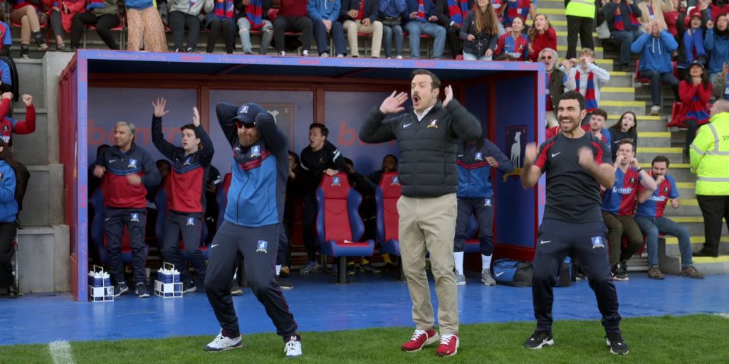 Nike Sportswear, New Balance and Nike Sneakers in Ted Lasso S03E12 “So Long, Farewell” (2023) (Image 2)
