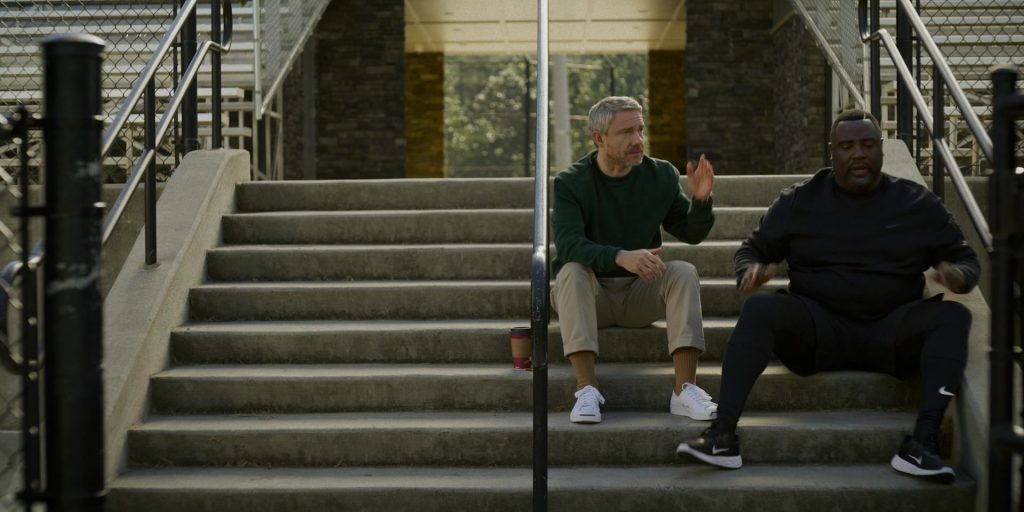Nike Top, Shorts and Shoes in Miller's Girl (2024) (Image 1)