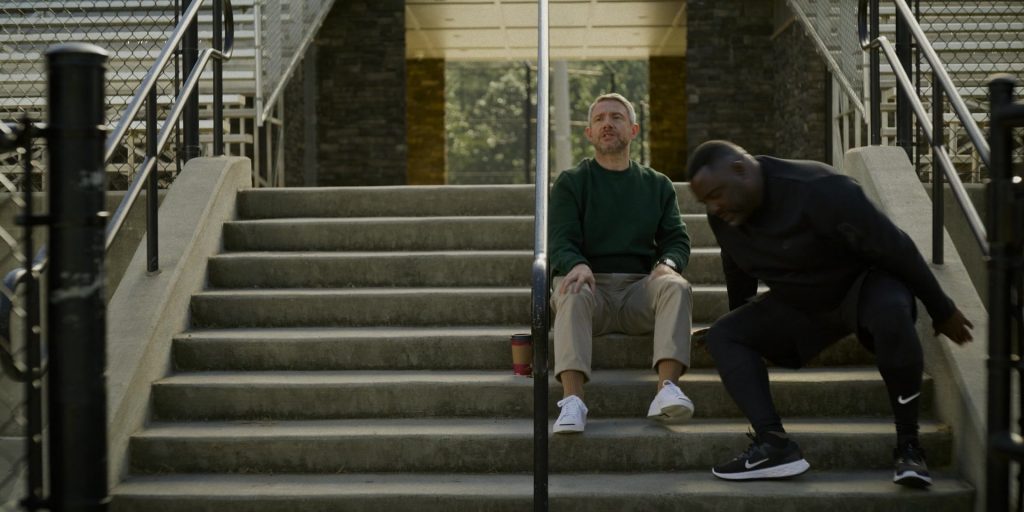 Nike Top, Shorts and Shoes in Miller's Girl (2024) (Image 2)