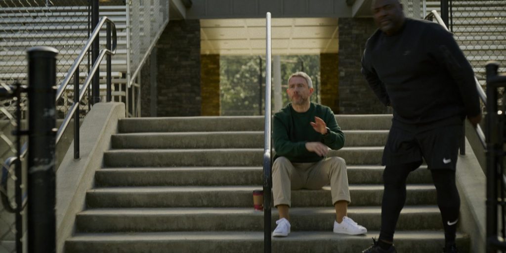 Nike Top, Shorts and Shoes in Miller's Girl (2024) (Image 3)