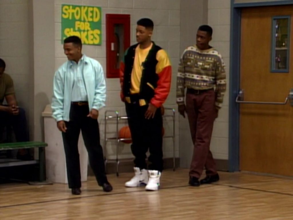 Nike White High Top Sneakers of Will Smith in The Fresh Prince of Bel-Air S02E15 “My Brother's Keeper” (1992) (Image 2)