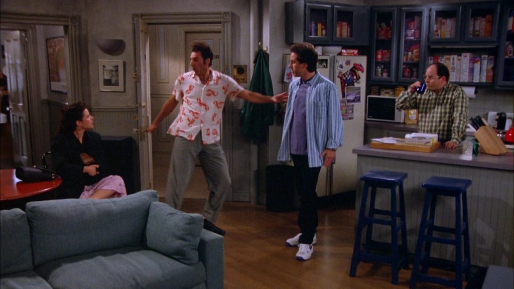 Nike White Shoes Worn by Jerry Seinfeld in Seinfeld Season 5 Episode 15 “The Pie” (1994) (Image 3)