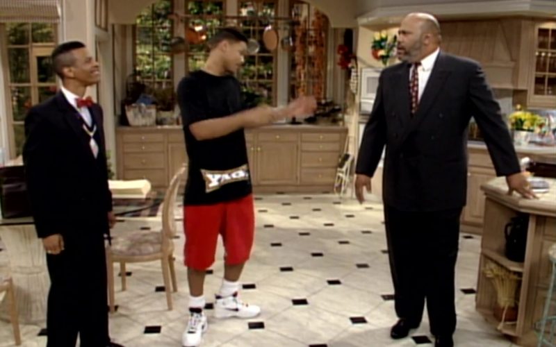 Nike White Shoes of Will Smith in The Fresh Prince of Bel-Air S03E15 “Robbing the Banks” (1993) (Image 1)