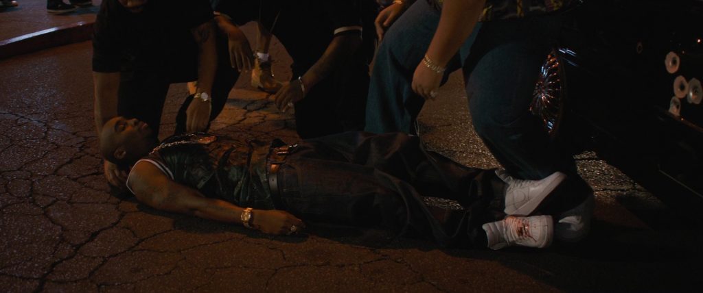 Nike White Sneakers Worn by Demetrius Shipp Jr. in All Eyez on Me (2017) (Image 1)