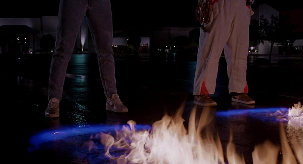 Nike White Sneakers Worn by Michael J. Fox and Nike Brown Shoes Worn by Christopher Lloyd in Back to the Future (1985) (Image 1)