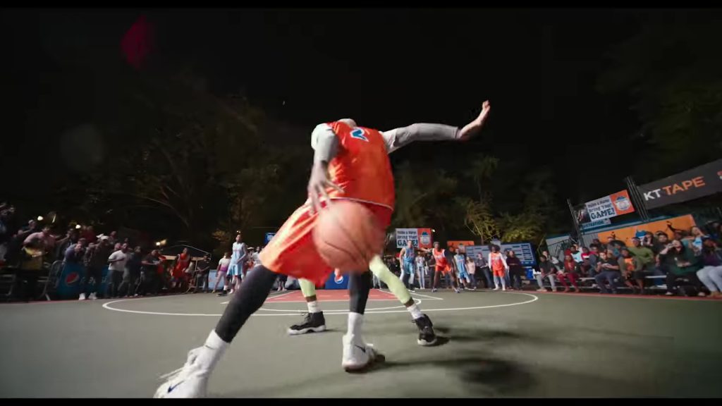 Nike White Sneakers and Pepsi Billboards in Uncle Drew (2018) (Image 1)