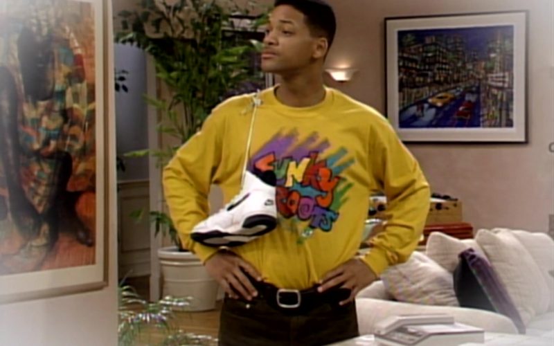 Nike White Sneakers of Will Smith in The Fresh Prince of Bel-Air S03E16 “Bundle of Joy” (1993) (Image 1)