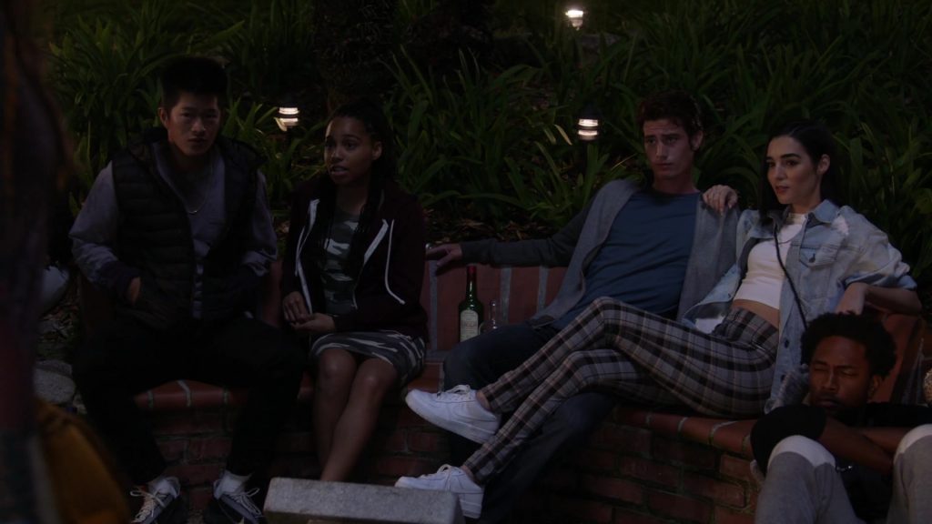 Nike Women's All-White Shoes in Single Parents Season 2 Episode 6 “Welcome to Hell, Sickos!” (2019) (Image 1)