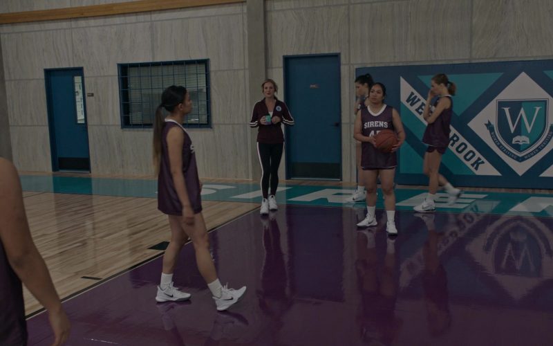 Nike Women's Basketball White Shoes in Big Shot S01E01 “Pilot” (2021) (Image 1)