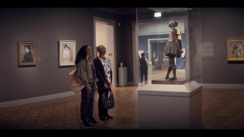 Nike Women's Black Shoes Worn by Kylie Jefferson as Neveah Stroyer in Tiny Pretty Things S01E06 “Joie de Vivre” (2020) (Image 1)