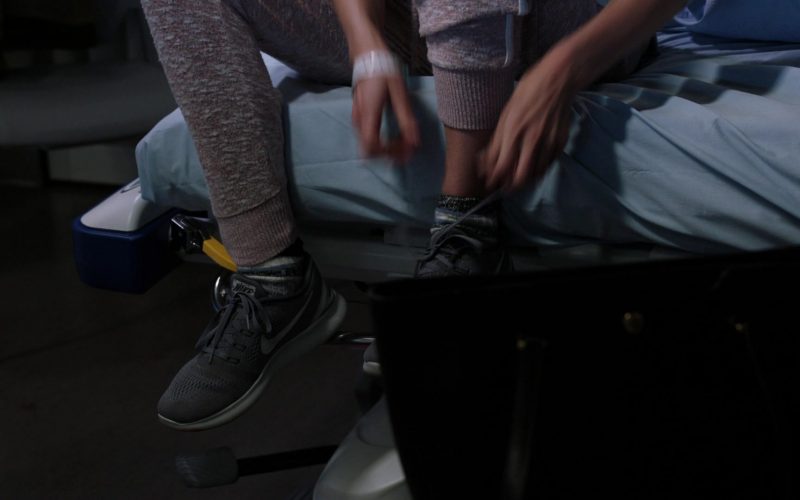 Nike Women's Free Run Flyknit Sneakers in Chicago Med S06E01 “When Did We Begin to Change” (2020) (Image 1)