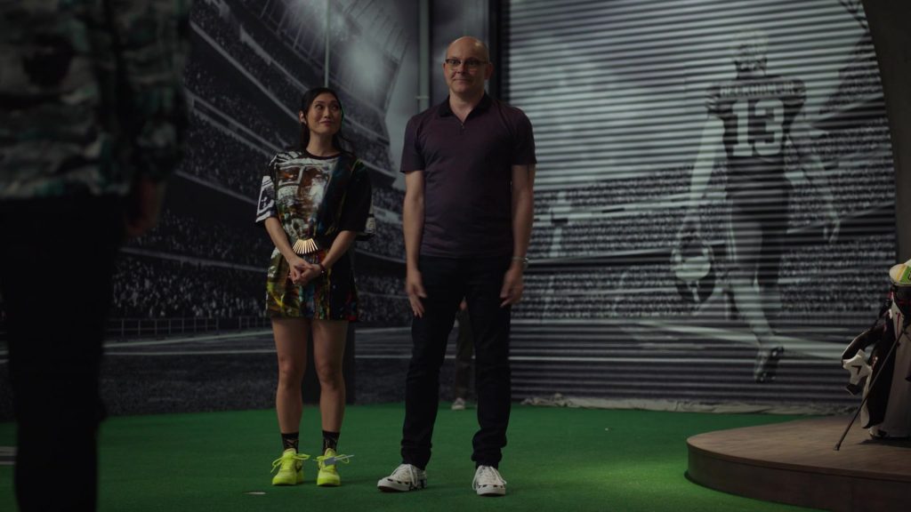 Nike Women's Neon Green Sneakers in Ballers – Season 5, Episode 2, Must Be the Shoes (2019) (Image 1)