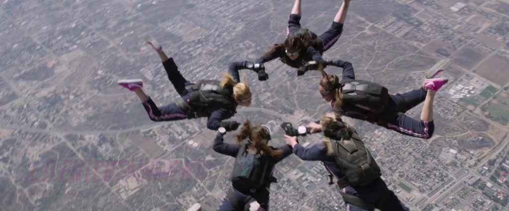 Nike Women's Pink Shoes in Charlie's Angels (2019) (Image 1)