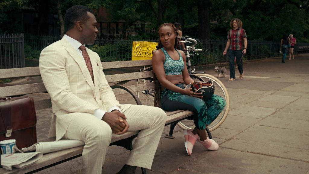 Nike Women's Pink Sneakers by DeWanda Wise in She's Gotta Have It – Season 2, Episode 1, #I'mFeelingMyFeelings (2019) (Image 1)
