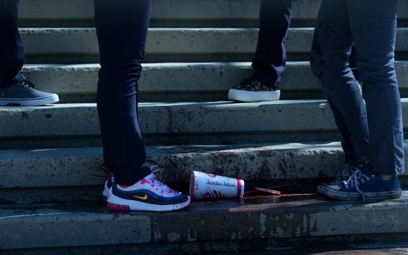 Nike Women's Sneakers and Jamba Juice Cup in Little America Season 1 Episode 2 “The Jaguar” (2020) (Image 1)