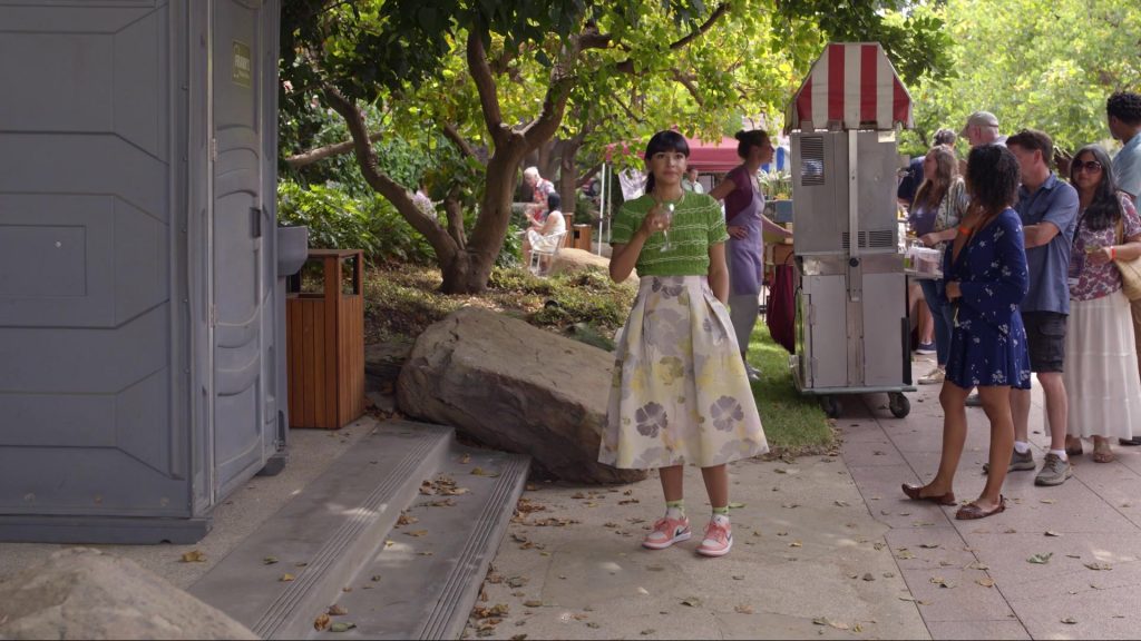 Nike Women's Sneakers of Hannah Simone as Sam in Not Dead Yet S01E06 “Not Ready to Share Yet” (2023) (Image 1)