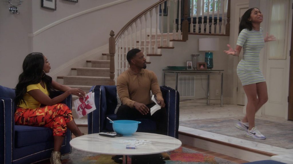 Nike Women's Sneakers of Kyla-Drew as Sasha in Dad Stop Embarrassing Me! S01E07 “#RichDadWokeDad” (2021) (Image 1)