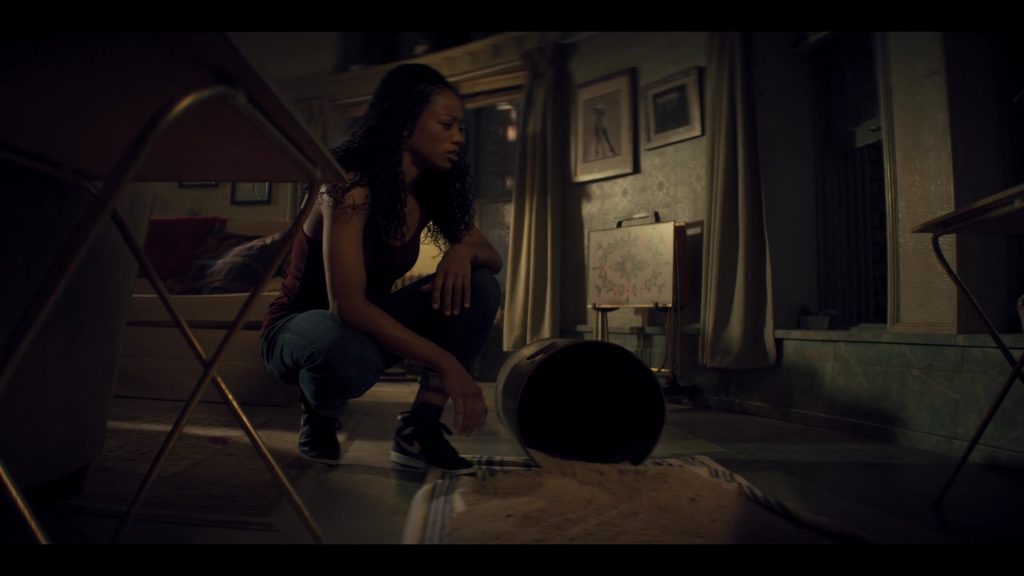 Nike Women's Sneakers of Kylie Jefferson as Neveah Stroyer in Tiny Pretty Things S01E02 “Range of Motion” (2020) (Image 1)