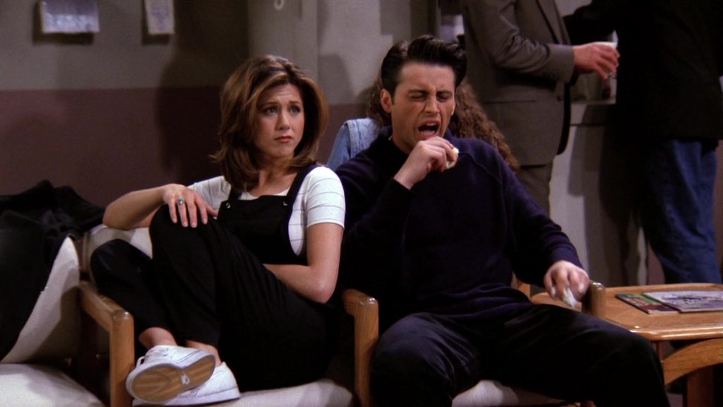 Nike Women's White Shoes Worn by Jennifer Aniston (Rachel Green) in Friends Season 1 Episode 23 “The One With the Birth” (1995) (Image 1)