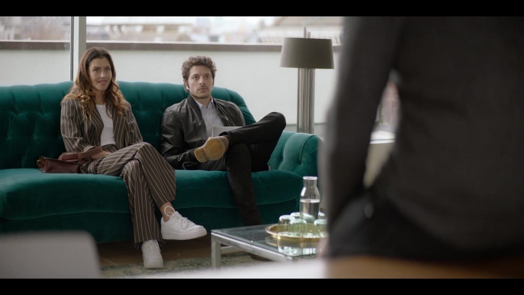 Nike Women's White Shoes in The One S01E05 (2021) (Image 1)