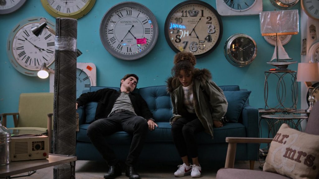 Nike Women's White Sneakers Worn by Quintessa Swindell in Trinkets – Season 1, Episode 8, “Monday I'm in Love” (2019) (Image 1)