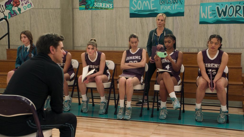 Nike Zoom KD Trey 5 VII Cerulean Aura Laser Blue White Basketball Shoes Worn by Actresses in Big Shot S01E10 “Marvyn's Playbook” (2021) (Image 1)