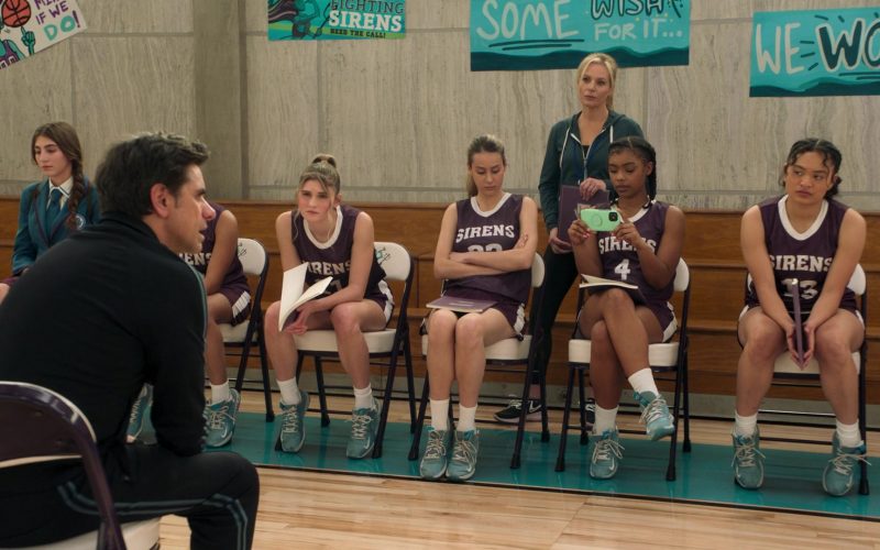 Nike Zoom KD Trey 5 VII Cerulean Aura Laser Blue White Basketball Shoes Worn by Actresses in Big Shot S01E10 “Marvyn's Playbook” (2021) (Image 1)