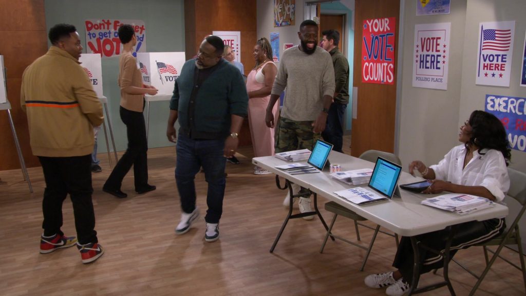 Nike and Adidas Shoes in The Neighborhood S07E03 “Welcome to the Vote” (2024) (Image 1)