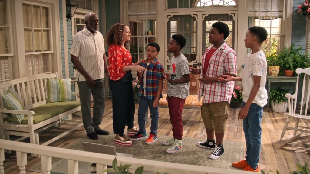 Nike and Converse Shoes in Family Reunion Season 1 Episode 13 “Remember When Daddy Came Home” (2020) (Image 1)