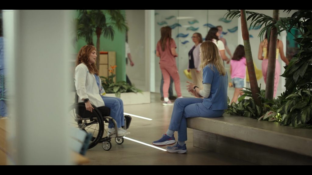 Nike and Hoka Shoes in Pulse S01E09 “The Last Shift” (2025) (Image 1)